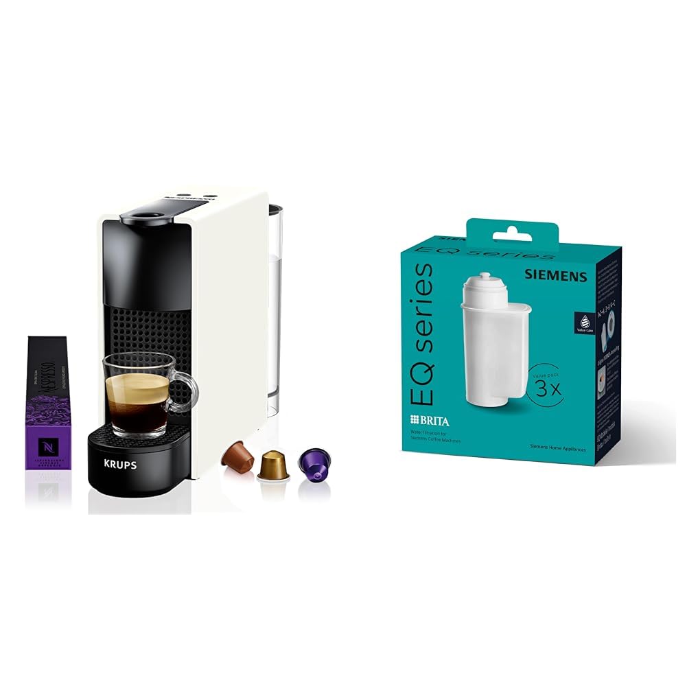 Essenza Mini Machine à Capsules de Café | 1260W | blanc | 0,7 litre et filtre à eau
