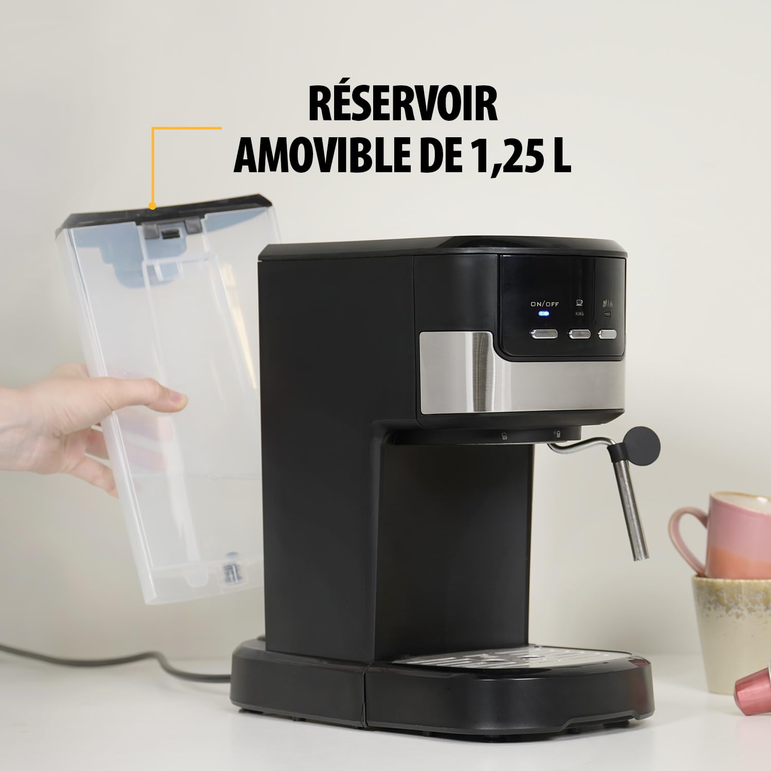 Machine à Espresso 2 tasses à la fois | 20 bars | 1100 W