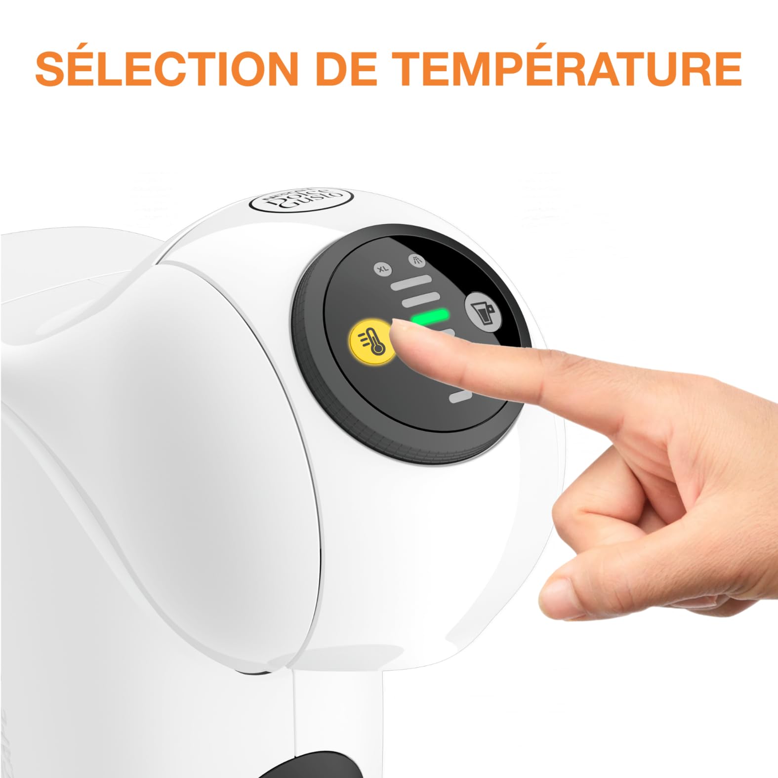 Machine à café dosettes pour multi-boissons, Compacte, Fonction XL, Cafetière espresso, Arrêt automatique, Genio S