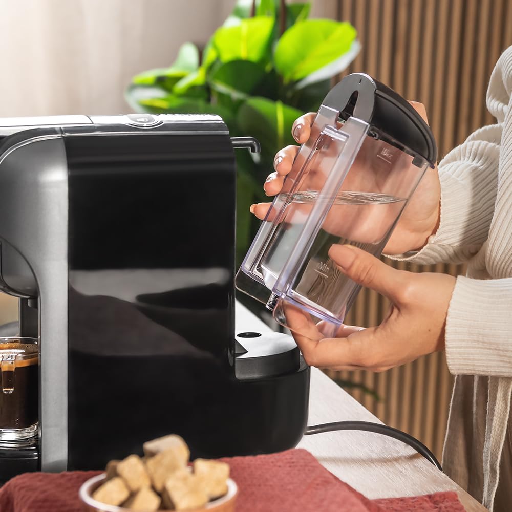 Cafetière espresso très compacte 3 en 1, machines à café à capsules Noir