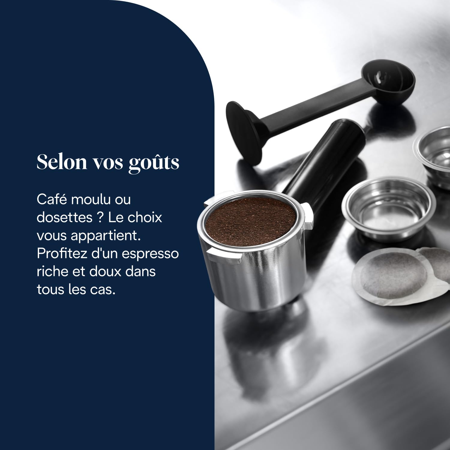 Machine à Expresso avec Buse à Mousse de Lait Professionnelle, Réservoir de 1 L, Boîtier en Métal
