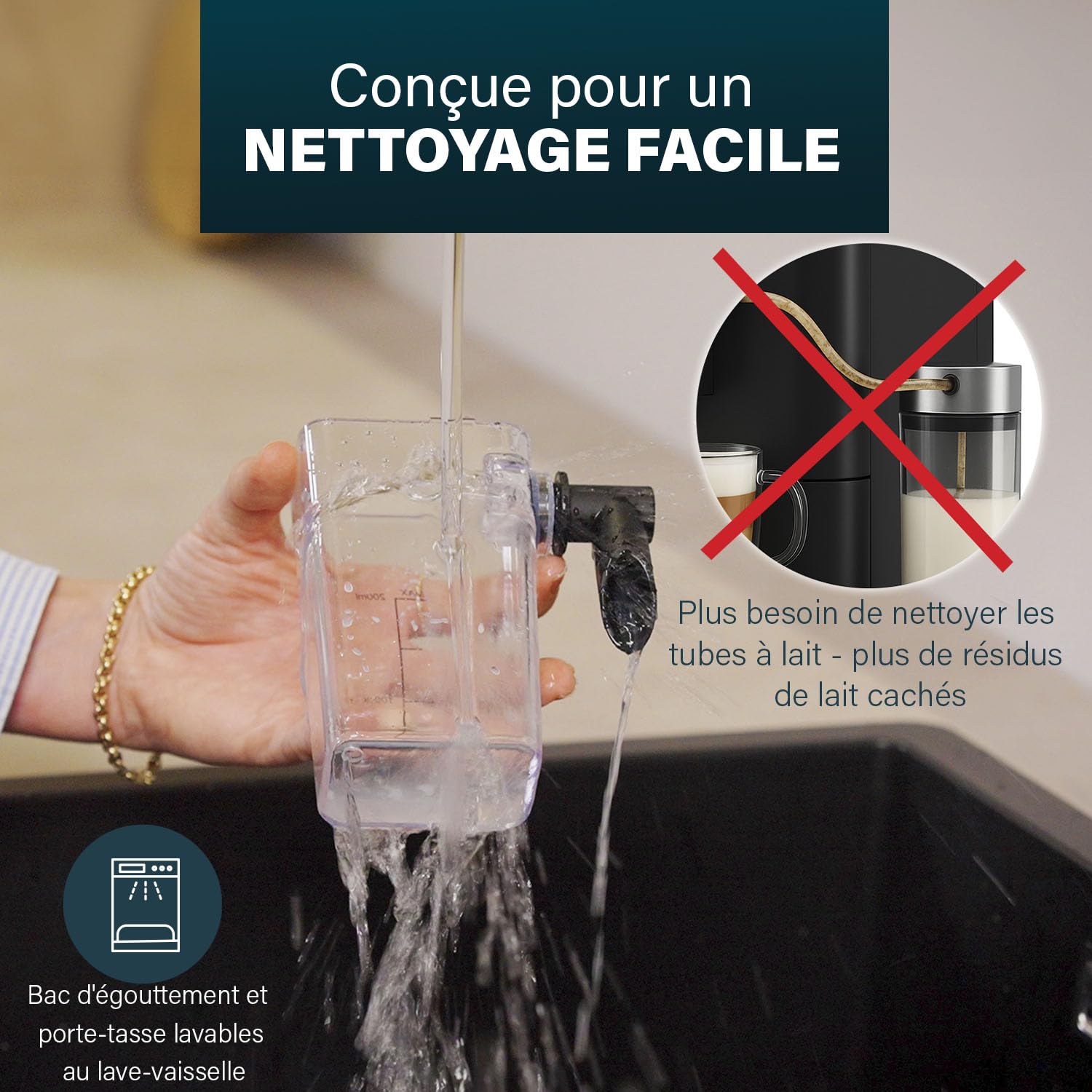 Machine à Café à Capsules and Latte Pro, Lait Automatique, 20 Bars