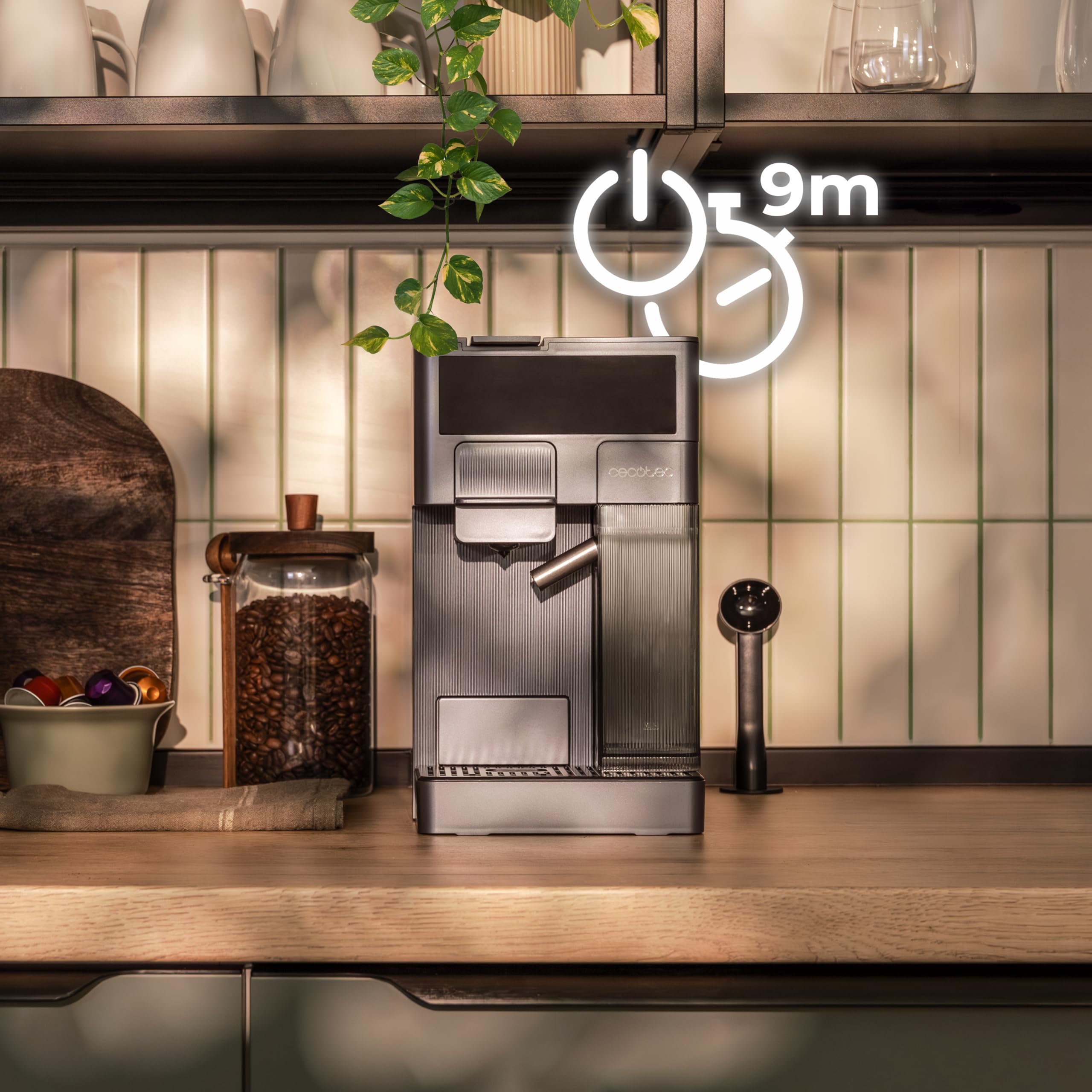 Cafetières à Capsules FreeStyle Latte T. Cafetière multifonctionnelle,1350 W avec réservoir de 400 ml